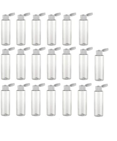 Minkissy 20 pieces of empty cosmetic bottles Refillable plastic tube bottles Press Lotion bottles with flip-cap for outdoors at home