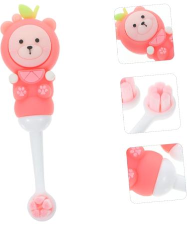 Oatipho 2st Children's Toothbrush - Cute Bear Design Soft Bristles Travel-Friendly Pink Baby Toothbrush (1 Pack) - Buy Online on GoSupps.com