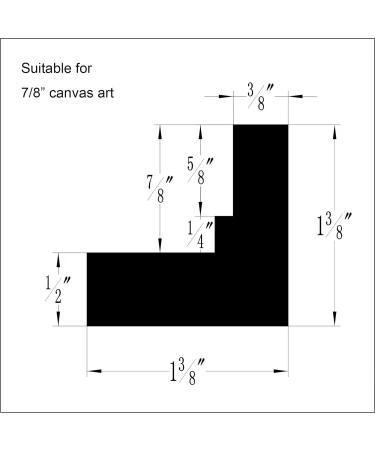 2 Pack 11x14 White Canvas Floater Frames - Assembled 7/8 Deep Floating Frames for Canvas Paintings - Canvas Frame Kit for Elegant Canvas Art - Buy Online on GoSupps.com