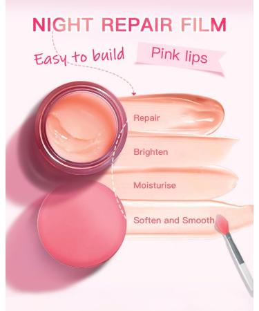 PrimeCove - Overnight Buttermask For Lips (20g) | Strawberry Flavour | Repair Brighten Moisturise Soften & Smooth | Wake Up To Lucious Nourised Lips! - Buy Online on GoSupps.com