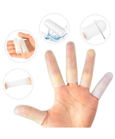 Silicone Finger Protectors for Women - 10 Pack Gel Finger Cots for Pain Relief Cracked Tips & Arthritis - Buy Online on GoSupps.com