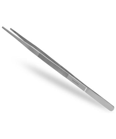 Cooking tweezers kitchen tweezers grill tweezers tweezers stainless steel straight (45.0 cm)