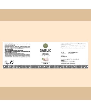Vanan Garlic 100% Ayurvedic Dietary Supplements | 60 Capsules | Heart & Liver Care | Immunity Boosts | Regulates Blood Pressure & Cholesterol | Vegan - Buy Online on GoSupps.com