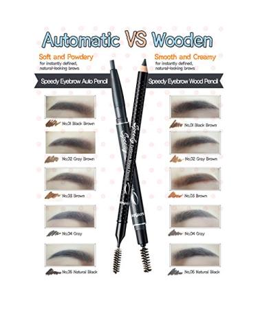 Peripera Speedy Eyebrow Auto Pencil - Brown 0.06 Ounce | Shop Internationally | Perfect Eyebrow Solution - Buy Online on GoSupps.com