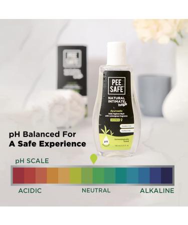 PEESAFE Natural Intimate Wash for Women | pH Balanced Feminine Wash with Tea Tree Oil & Ayurvedic Extracts | Best Vaginal Wash for Intimate Care - Buy Online on GoSupps.com