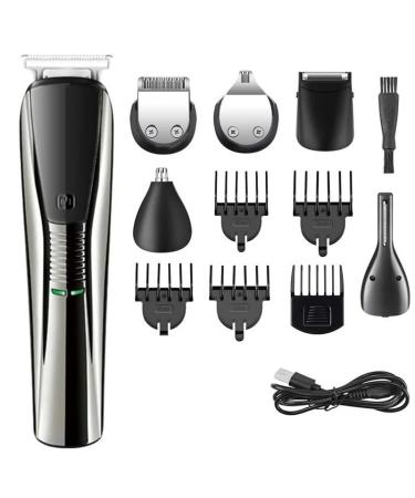 All-in-One Hair Clippers & Grooming Kit for Men - Beard Trimmer Electric Shaver Rechargeable Nose & Ear Trimmer - Buy Online on GoSupps.com