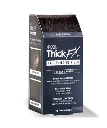 Ardell Thick FX Dark Brown Hair Building Fiber for Fuller Hair Instantly  0.42 oz