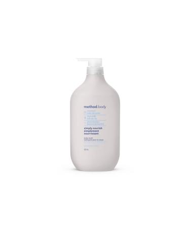 Method Simply Nourish Body Wash Relaxing Shower Gel and Body Soap Formulated with Coconut Rice Milk and Shea Butter 828 ml CLEANING
