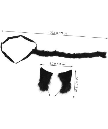 minkissy 1 Set Headbands Hair Ties Hair Bands Cat Ears Headband Tail Prop Cute Headband Cat Costume Animal Fabric Cosplay - Buy Online on GoSupps.com