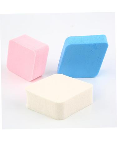 FRCOLOR Set of 4 Washing Up Sponge Makeup Powder Puff Makeup Sponge Powder Puff for Face Natural Sponge Diamond Sponge Puff Makeup Puff - Buy Online on GoSupps.com