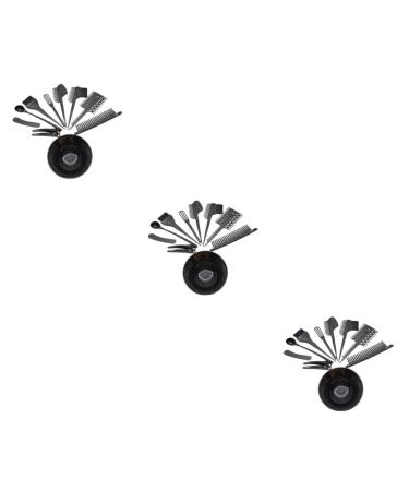 FRCOLOR 3 Sets Hair Dye Kit Hair Dye Brush Highlight Brush Hair Salon Hair Dye Diy Tool Tools for Hair Tint Dying Hair Dying Brush Hair Color Mixing Bowls Hair Dye Color Kit Dye Bowl