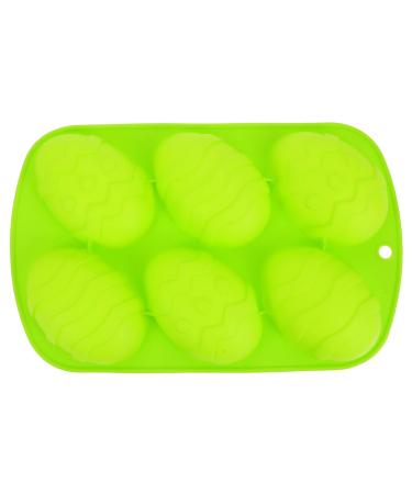 GRIRIW Cake Molds Silicone 1pc Easter Egg Cake Mold Soap Silicone Molds Silcone Molds Biscuits Mold 3D Top Hat Household 26.5X16.5CM Green