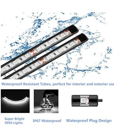 Vbakor Boat LED Strip Lights 4 Pcs 24'' | Super Bright Waterproof Marine Lights for Pontoon Fishing Boat Yacht Kayak Sailboat | 12V Interior Courtesy Deck Navigation Lights (White) - Buy Online on GoSupps.com