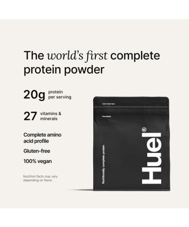 Huel Vegan Protein Powder | Chocolate Fudge Brownie | Complete Nutrition | 20g Protein Powder | 100% Plant-Based | 27 Vitamins & Minerals Gluten Free Non-GMO Lactose Free | 26 Servings Chocolate Fudge Brownie 26.6 Ounce  - Buy Online on GoSupps.com