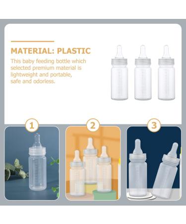 Kisangel 100ml Clear Breastfeeding Bottles 4pcs with Scale Breastmilk Storage & Nursing Bottle for Toddlers - Buy Online on GoSupps.com