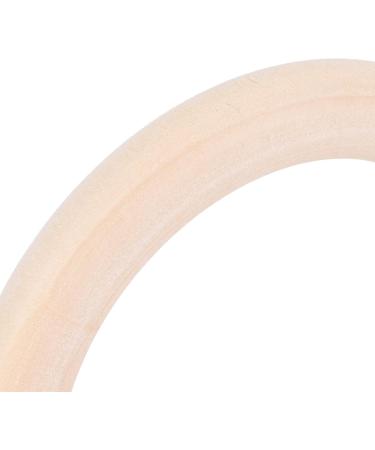 20 Pcs Baby Wooden Rings - Natural 65mm Tinkering Circles for DIY Crafts & Art | Unfinished Wood Rings for Childhood Projects - Buy Online on GoSupps.com