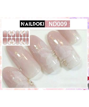 NAILDOKI Nail Stickers - 6 Sheets, 84 Pieces Full Wraps Self-Adhesive Gel Nail Art Decals for Women & Girls - Buy Online on GoSupps.com