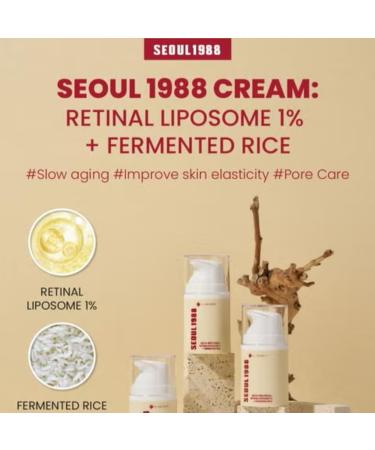  G n rique K-Secret Seoul 1988 Cream Retinol Liposome 1% + Fermented Rice Face Care - Made in Korea - Buy Online on GoSupps.com