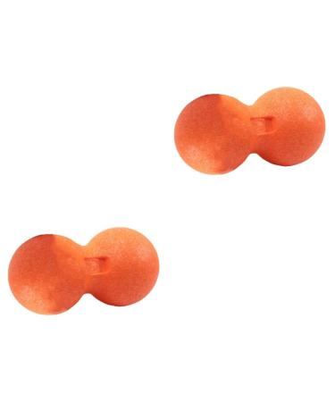 FRCOLOR 2 STK peanut massage ball Fitnessball Gymnastics Ball INNERSTIC BUTS MASSAGE device massage roller peanuts ice hockey peanut dual massage device Double lacrosse massage ball yoga EPP