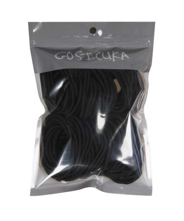 120 pcs Black Hair Elastics for Thick and Curly Hair - No Metal Ties Value Pack (3mm) - Buy Online on GoSupps.com