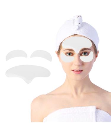 Anti-wrinkle pads for face reusable silicone-anti-aging patches for lifting and tightening of facial and eye skin remove the forehead application and eye bag
