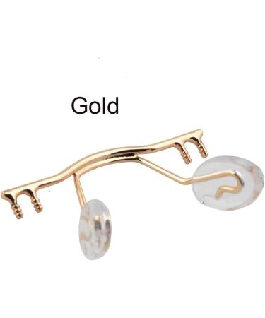 Miyabi Metal Replacement Nose Bridge - 10pcs Stainless Steel Glasses Walkway & Nose Pad Holder for Frame Repair (Gold) - Buy Online on GoSupps.com