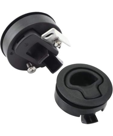 4PCS Boat Slam Latch 2'' Flush Pull Locking Deck Hatch Door Black - Round Plastic for RV Boat Door Hatch Cabinet - Buy Online on GoSupps.com
