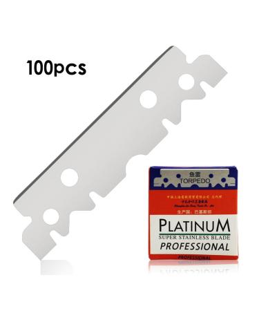 Fenteer 100x Stainless Steel Razor Blades - Sharp Manual Single Edge Blades for Beard Trimming | International Shipping Available - Buy Online on GoSupps.com