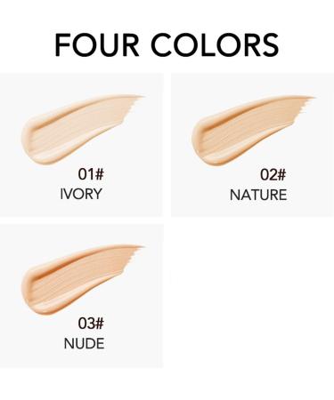 Mushroom Head CC Creme Ultra Couvrante Fond de Teint Couvrant Imperfections Air Cushion BB Cream Hydratant Eclaircissant Fond de Teint Couvrant Imperfections Durable Maquillage Nude (Dark) - Buy Online on GoSupps.com