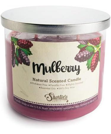 Mulberry Natural 3 Wick Candle - 100% Soy Essential Oils Clean Burning Phthalate & Paraben Free - 14.5 Oz | International Shipping - Buy Online on GoSupps.com