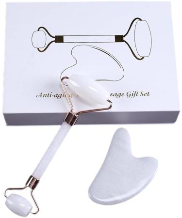 Premium Face Roller & Gua Sha Set | Natural Skincare Massager for Radiant Skin - Buy Online on GoSupps.com