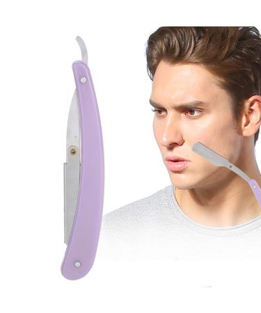 Classic Purple Razor - Retro Manual Shaving Knife for Men | Foldable Barber Razor for Hair & Beard - Buy Online on GoSupps.com