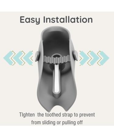 Pandaear Faucet Extension for Kids - Whale Tap Attachment for Easy Hand Washing | Baby & Toddler Water Accessory in Gray - Buy Online on GoSupps.com