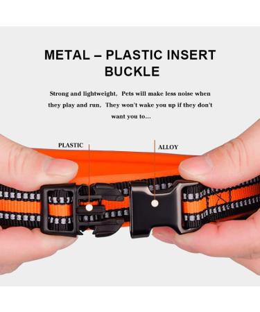 Dog Collar Personalised Dog Collars Custom Nylon Reflective Collars Adjustable Pet Collars with Name & Phone Number for Pets Cat Puppy Dogs(Purple M) Purple M - Buy Online on GoSupps.com