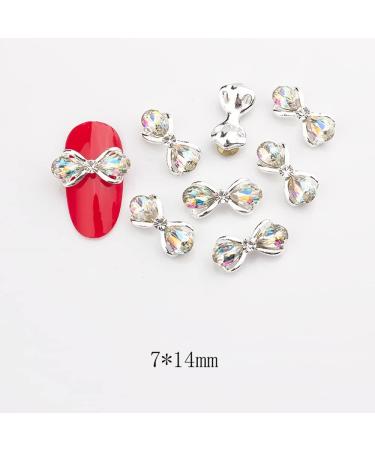 10pcs 3D Nail Art Crystal Rhinestone Bow Big Gems Charms for Nail Art Decoration Jewelry Sparkle Craft DIY Beads (#3029 10pcs) - Buy Online on GoSupps.com