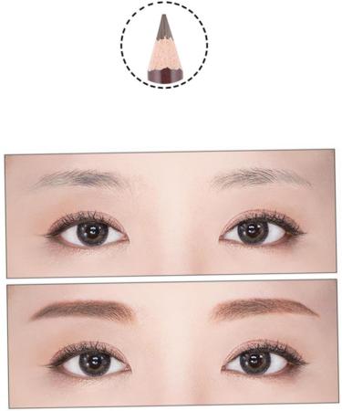  MERRYHAPY MERRYHAPY Leopard Double Head Eyebrow Pencil Set Makeup Pencils Long Lasting Natural Coloring Light Coffee - Buy Online on GoSupps.com