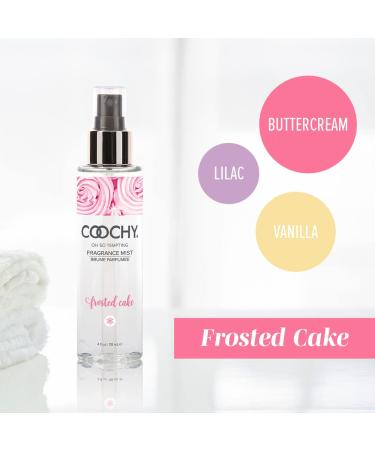 Coochy Fragrance Mist Body Spray - Organic Boost of Scent for Skin & Hair - Infused w/Vanilla Butter Cream & Lilac - Frosted Cake 4floz/118ml - Buy Online on GoSupps.com