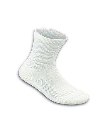 Orthofeet Padded Sole Non-Binding Non-Constrictive Circulation Seam Free Socks 3 Pack Large White - Buy Online on GoSupps.com