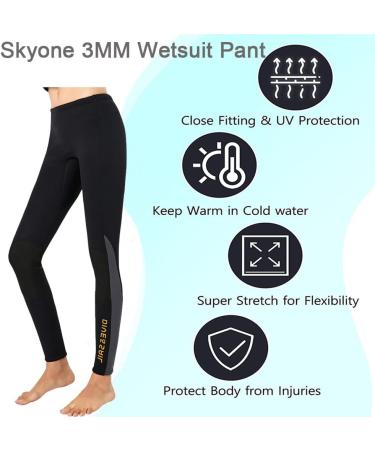 Wetsuit Pant Neoprene 3MM for Women & Men | Snorkeling, Scuba, Diving, Surfing | Sun Protection & Warmth | X-Large - Buy Online on GoSupps.com