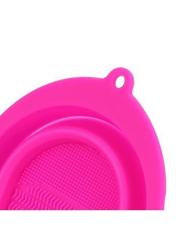 Buy Makeup Brush Cleaner Soft Foldable Mat - Effective Cleaning for Home & Travel (Rose Red) | Fast International Shipping - Buy Online on GoSupps.com