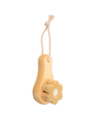 VINTORKY Facial Wash Brush with Wooden Handle Pore Cleansing Brush Face Sponges Face Exfoliator Skin Care Tools Scrubber Face Cleansing Brush Artificial Fiber Manual Washbasin