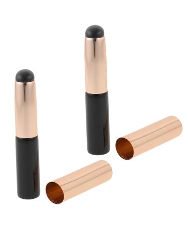 Angoily Lip Brush for Women Makeup Brush Applicator Lip Gloss Wands Lip Gloss Silicone Cosmetics Brush Silicone Basting Brush Lip Wood Lips Eye Shadow Brush Miss