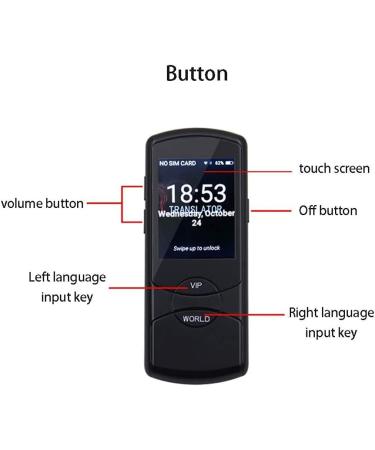 Voice Translator Devices Offline Language Translator Device Smart Language Voice 2.8 Inch Touch Screen 42 Languages WiFi Pocket Electronic Translators Learning Traveling Shopping Needed Hopeful - Buy Online on GoSupps.com