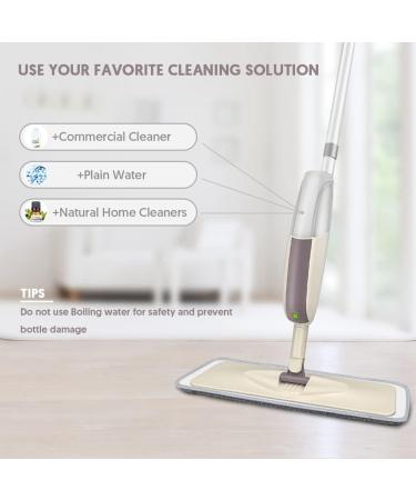 HOMTOYOU 300ML Replacement Bottle for HOMTOYOU Spray Mop Premium Leak Free Refillable Water Tank Add Your Favorite Cleaning Solution for Floor Cleaning Pack of 1 Bottle(300ml) - Buy Online on GoSupps.com