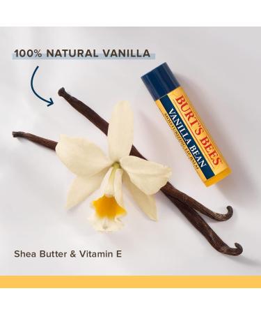 Burt's Bees Vanilla Bean Lip Balm 4.25g - Beeswax & Vitamin E, 100% Natural (Pack of 1) - Buy Online on GoSupps.com
