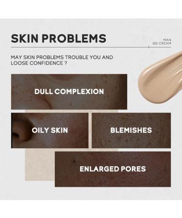 AKARY Hydrating Men BB Cream SPF 15 PA++ Full-Coverage Foundation&Concealer Mens Face Moisturizer Cream Evens Skin Tone Oil Control and Cover Flaws Natural Finish for All Skin Types Natural 240 1.4 Ounce (Pack of 1) Na  - Buy Online on GoSupps.com