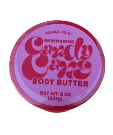 Trader Joe's Candy Cane Shimmering Body Butter (Net WT. 8 oz) 1 Ounce (Pack of 1)