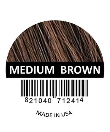 Samson Hair Fibers for Thinning Hair - 100% Natural Formula - Covers Bald Spots & Conceals Hair Loss Instantly - 25g Med. Brown Refill - Buy Online on GoSupps.com