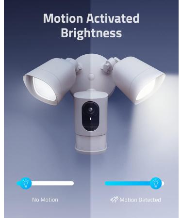 eufy Security Floodlight Cam 2 - 2K Resolution, AI, 2-Way Audio, No Monthly Fees, 2500-Lumen Brightness - Weatherproof Outdoor Security Camera - Buy Online on GoSupps.com