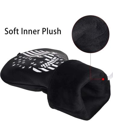 Black Leather Golf Skull Headcover - Fits Driver, Fairway Wood, Hybrid, Putter Iron & Wedge - Buy Online on GoSupps.com